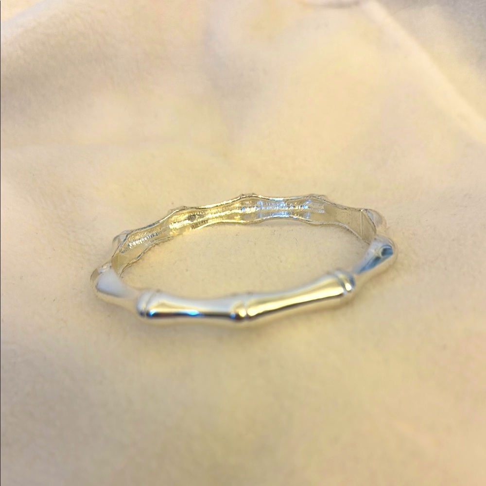 Silver Magnetic Bangle Bracelet
